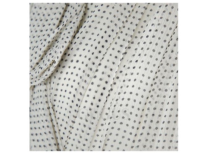 Vestido de seda Burberry Marfil - vista 4