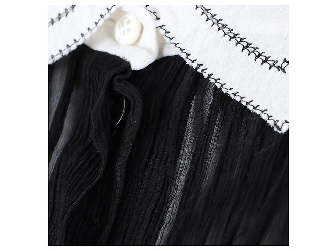 Vestido de seda Christian Dior negro - vista 4