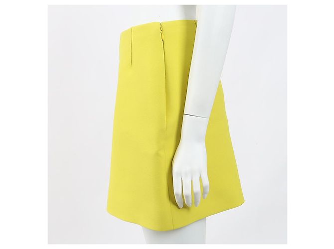 Falda Christian Dior Lime Multimaterial - vista 2