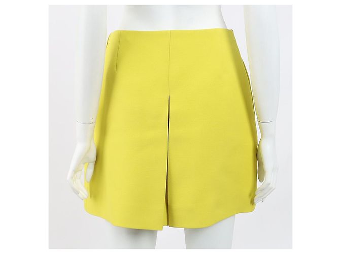Falda Christian Dior Lime Multimaterial - vista 3