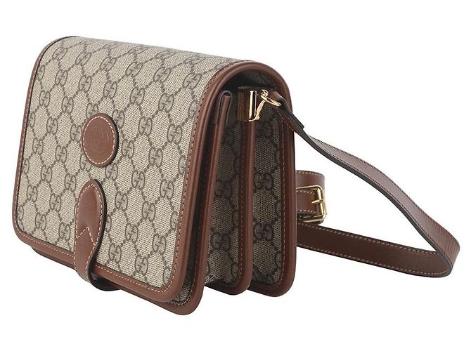 Gucci Borsa a tracolla GG Supreme Interlocking - vista 2