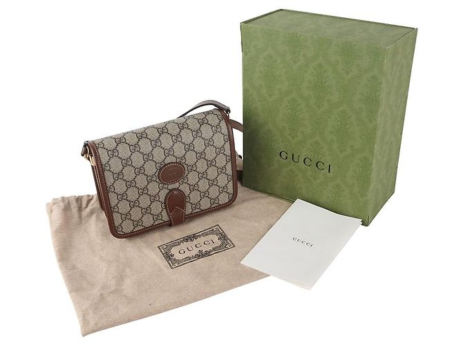 Gucci Borsa a tracolla GG Supreme Interlocking - vista 8