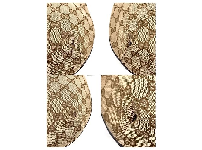 Gucci Borsa a tracolla a mezzaluna a righe con logo GG - vista 16