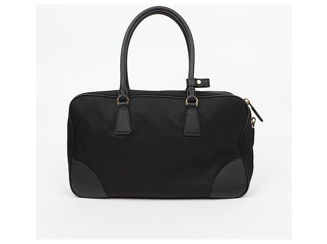 Prada Borsa a spalla Tote Large Reedition Triangle Logo - vista 4