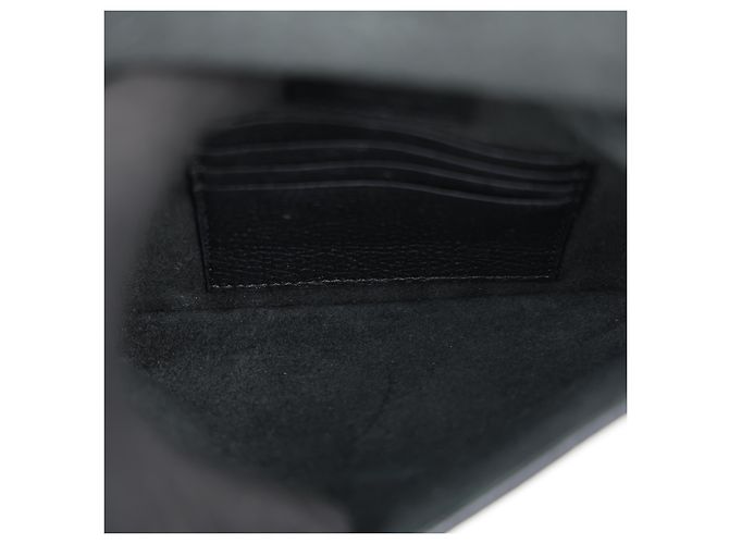 Valentino Clutch Rockstud Envelope in pelle nera - vista 17