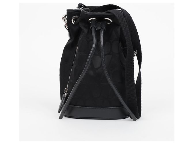 Borsa a Secchiello Valentino Nera Jacquard - vista 2