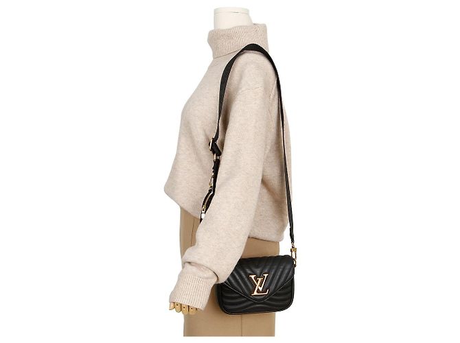 Louis Vuitton Borsa a tracolla New Wave Multi Pochette Black - vista 10