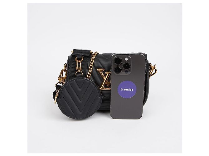 Louis Vuitton Borsa a tracolla New Wave Multi Pochette Black - vista 7