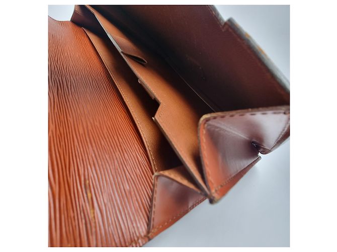 Louis Vuitton Sac Document Epi Serviette Camel Brown - vue 15