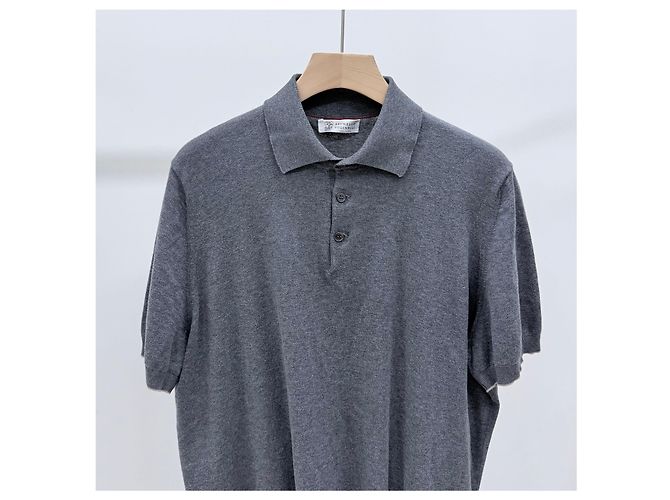 Brunello Cucinelli Baumwoll-Poloshirt mit kurzen Ärmeln - Ansicht 2