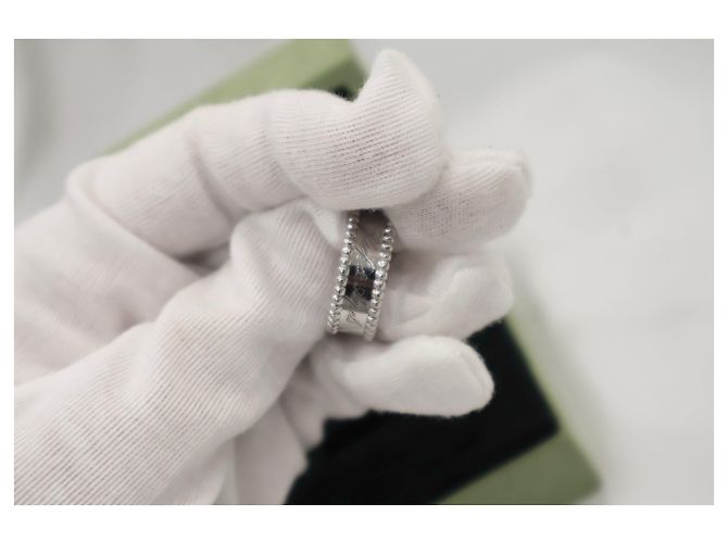 Van Cleef & Arpels Anello Signature in Oro Bianco - vista 7