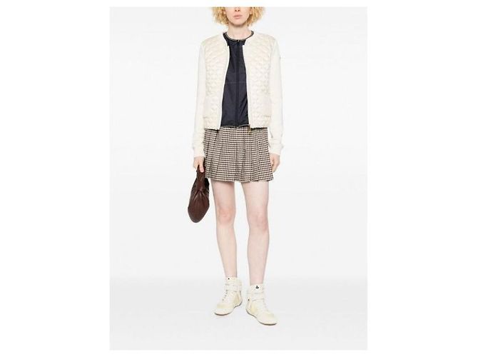 Moncler Geometrisch gesteppter Cardigan mit Reißverschluss - Ansicht 8