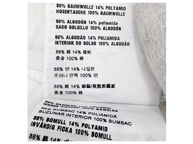 Prada Bermuda in spugna da uomo con logo triangolare Bianco - vista 11