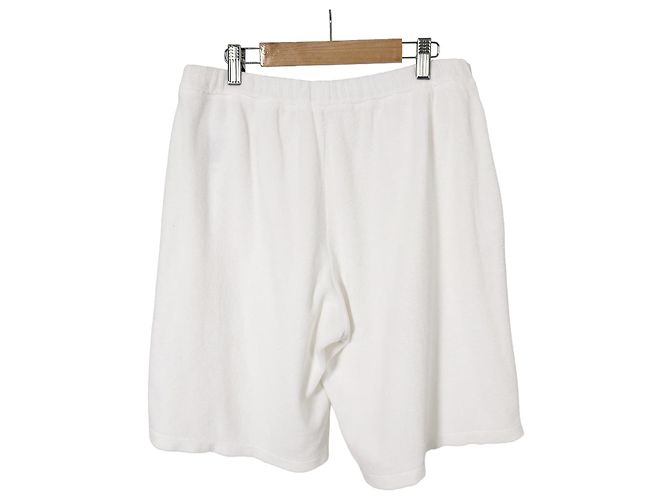 Prada Bermuda in spugna da uomo con logo triangolare Bianco - vista 5