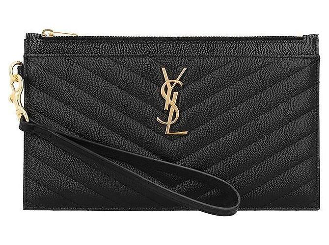 Autre Marque Clutch Grande Donna Cassandra Monogram Matelassé Gold - vista 3