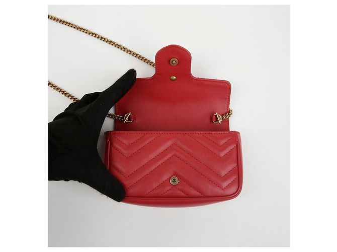 Gucci Borsa a tracolla super mini con catena - vista 8