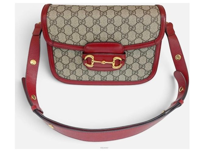 Gucci Borsa a tracolla Horsebit GG - vista 2
