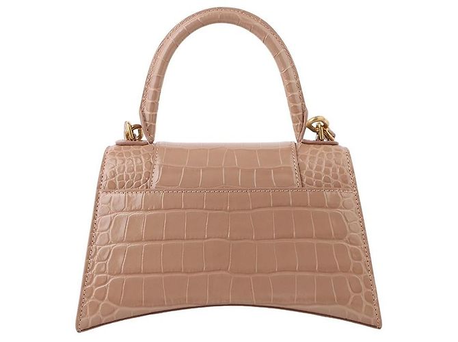 Balenciaga Picca tracolla Hourglass con effetto coccodrillo - vista 3
