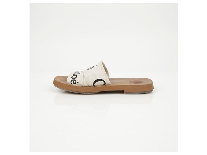 Chloé Woody Slipper Slide White - vista 11