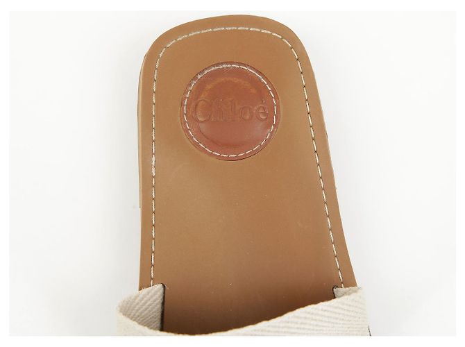 Chloé Woody Slipper Slide White - vista 14