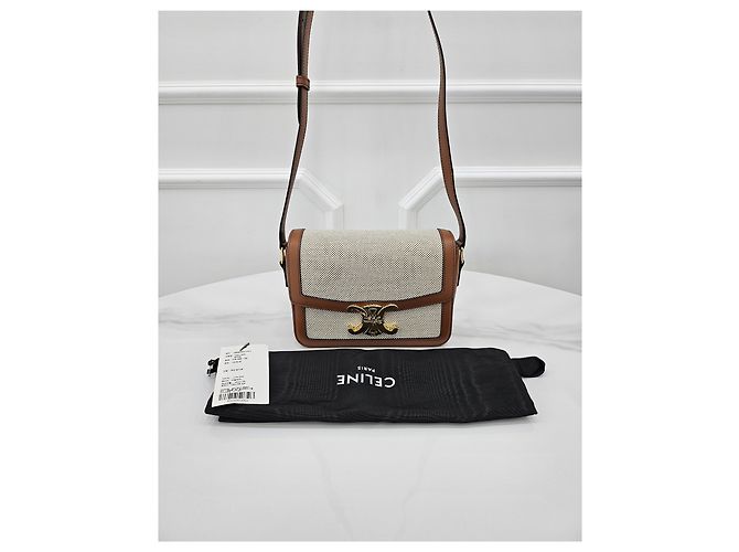 Céline Teen Trionf Natural Canvas - vista 10
