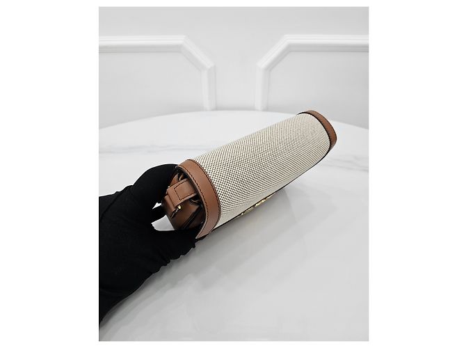 Céline Teen Trionf Natural Canvas - vista 4