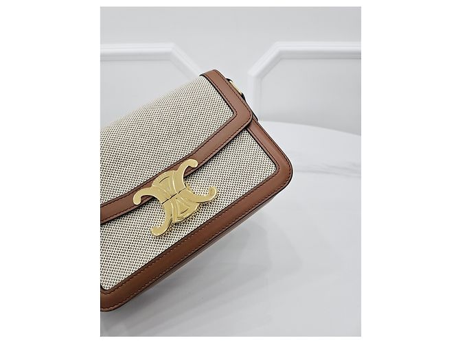 Céline Teen Trionf Natural Canvas - vista 6