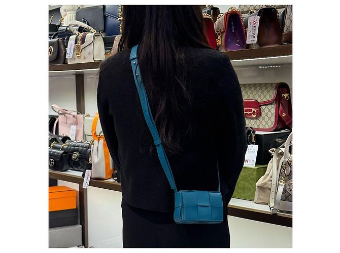 Bottega Veneta Borsa Mini Candy Cassette Intrecciato - vista 9