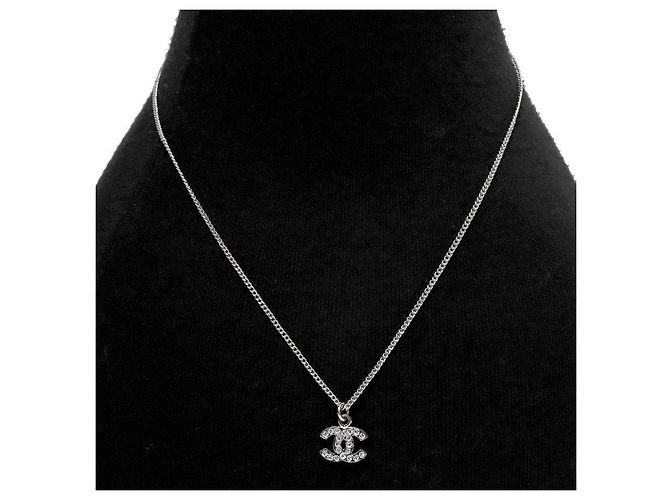 Chanel Collana Cubic CC Silver - vista 5