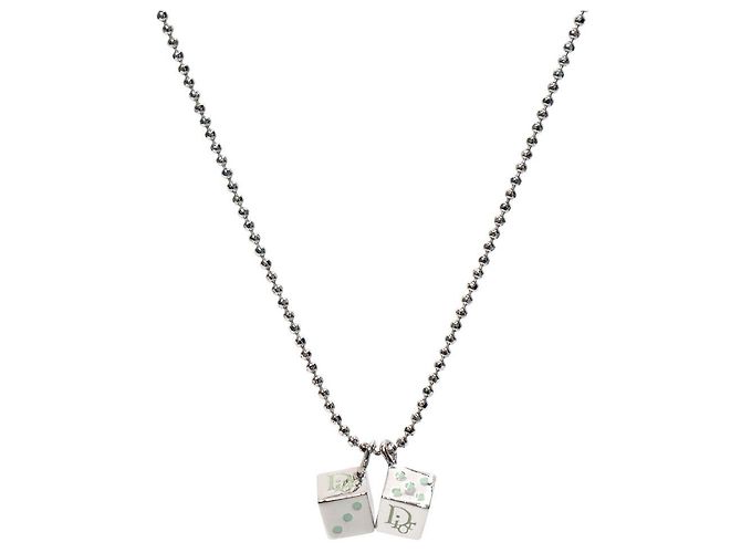 Dior Collar Oblique Dice Silver - vista 2