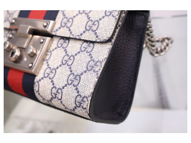 Padlock Gucci Borsa a tracolla Small Chain con lucchetto GG Supreme - vista 10
