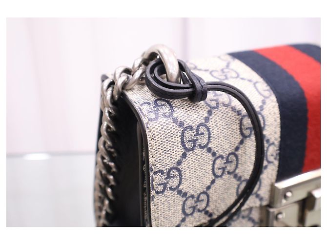 Padlock Gucci Borsa a tracolla Small Chain con lucchetto GG Supreme - vista 14