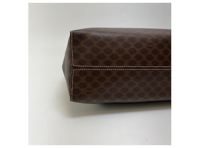 Céline Borsa Tote Triomphe Macadam Marrone - vista 11