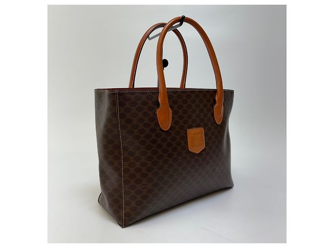 Céline Borsa Tote Triomphe Macadam Marrone - vista 2