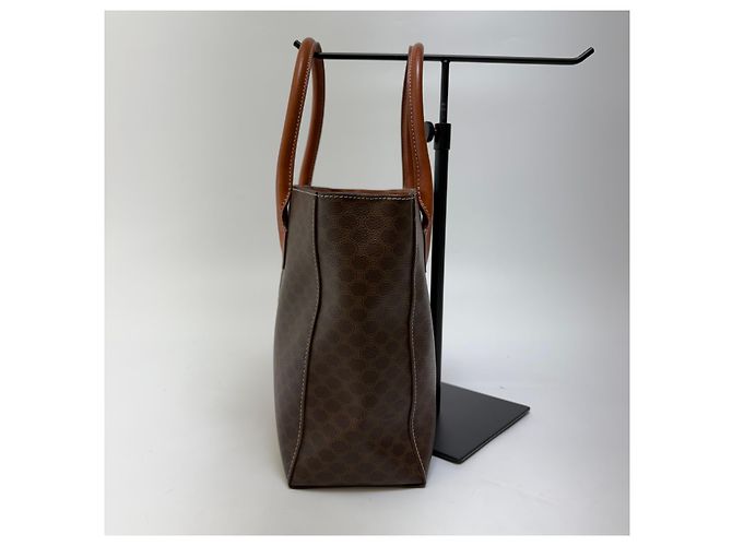 Céline Borsa Tote Triomphe Macadam Marrone - vista 4