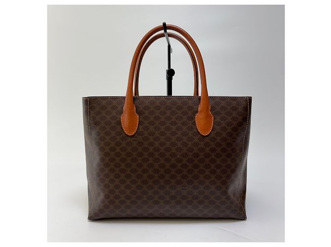 Céline Borsa Tote Triomphe Macadam Marrone - vista 6