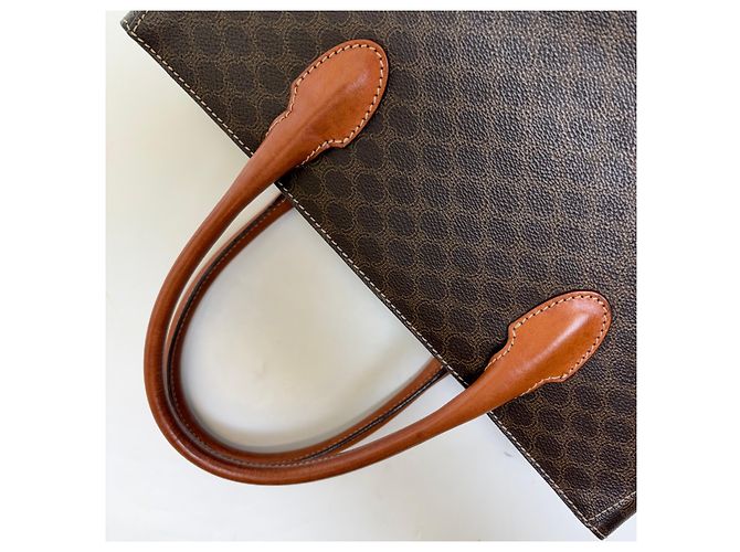 Céline Borsa Tote Triomphe Macadam Marrone - vista 8