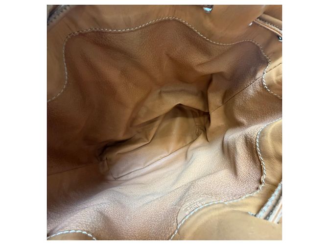 Céline Borsa a secchiello con coulisse Triomphe Macadam Beige Borsa a tracolla (Usata, pochette inclusa) - vista 12