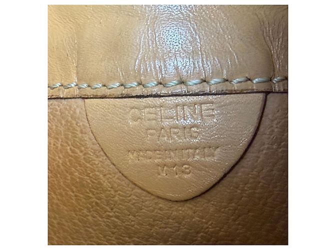 Céline Borsa a secchiello con coulisse Triomphe Macadam Beige Borsa a tracolla (Usata, pochette inclusa) - vista 14