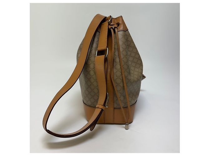 Céline Borsa a secchiello con coulisse Triomphe Macadam Beige Borsa a tracolla (Usata, pochette inclusa) - vista 4
