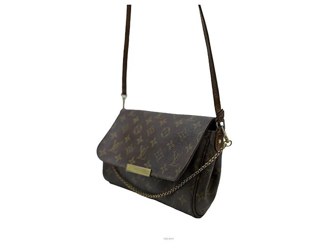 Louis Vuitton Borsa a tracolla con catena in pelle Monogram - vista 3