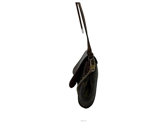 Louis Vuitton Borsa a tracolla con catena in pelle Monogram - vista 5