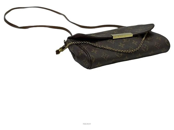 Louis Vuitton Borsa a tracolla con catena in pelle Monogram - vista 6