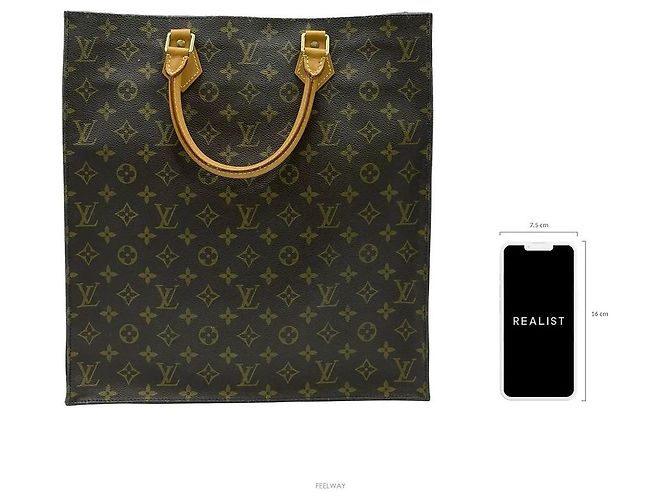 Louis Vuitton Monogram Sac Plat Tote Bag - Ansicht 2