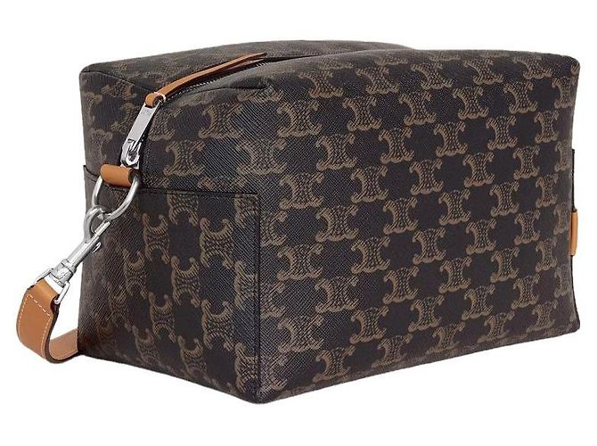 Céline Borsa a tracolla Take Away Canvas Triomphe - vista 2