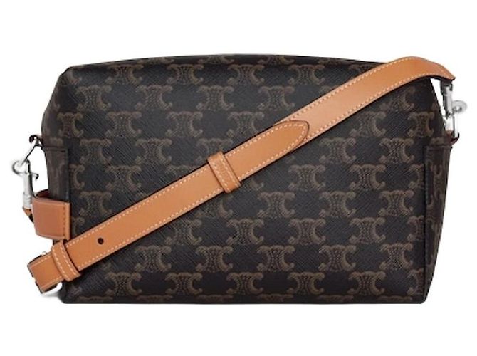 Céline Borsa a tracolla Take Away Canvas Triomphe - vista 3