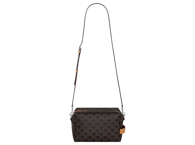 Céline Borsa a tracolla Take Away Canvas Triomphe - vista 5