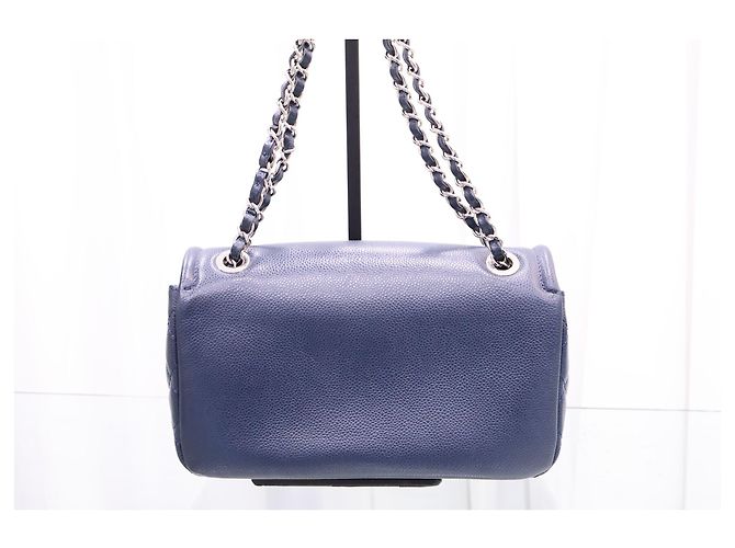 Chanel Borsa a spalla Timeless CC Caviar Flap Navy - vista 4