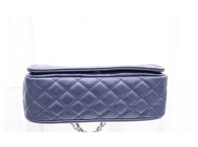 Chanel Borsa a spalla Timeless CC Caviar Flap Navy - vista 6