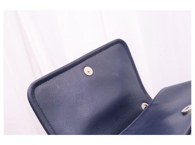 Chanel Borsa a spalla Timeless CC Caviar Flap Navy - vista 9